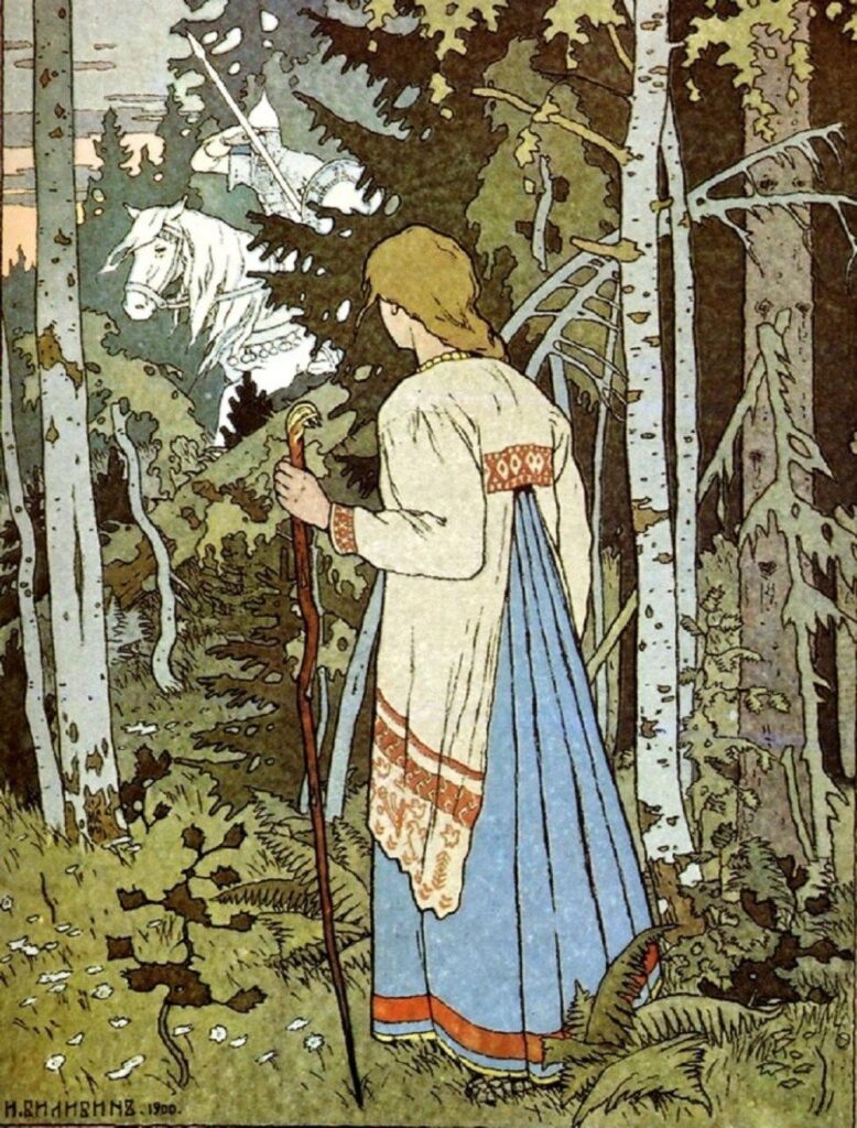 Vasilisa the Beautiful (1908) — illustration by Ivan Bilibin